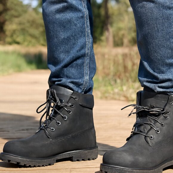 Timberland Shoes - Timberland Premium 6-Inch Waterproof Boots in Black Nubuck Size 6